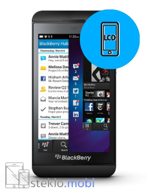 Blackberry Z10 Menjava ekrana