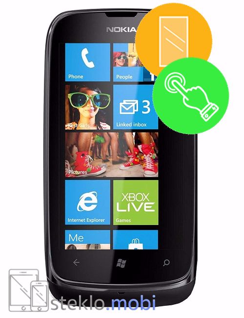 Nokia Lumia 610 Popravilo stekla in touch-a