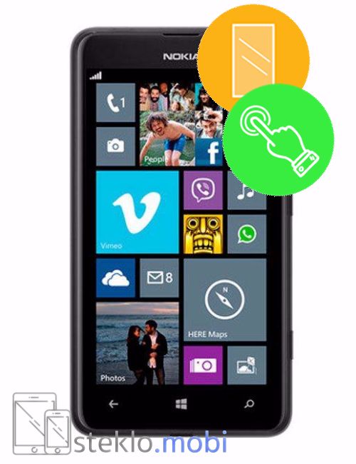 Nokia Lumia 625 Popravilo stekla in touch-a