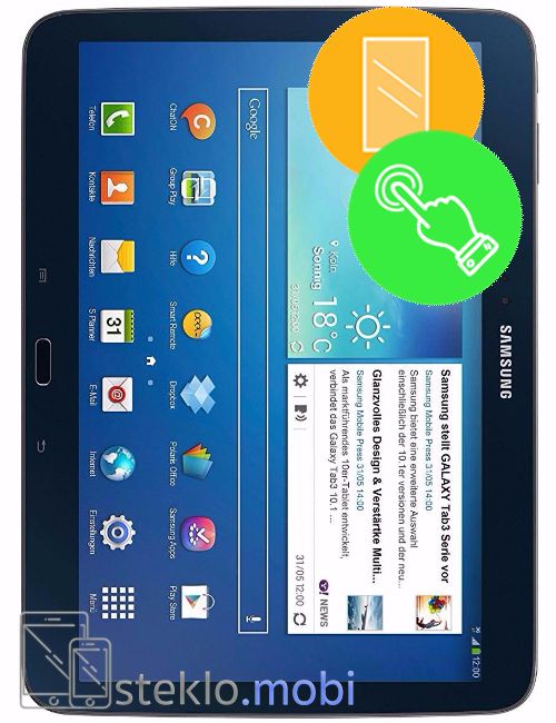 Samsung Galaxy Tab 3 P5200 Popravilo stekla in touch-a