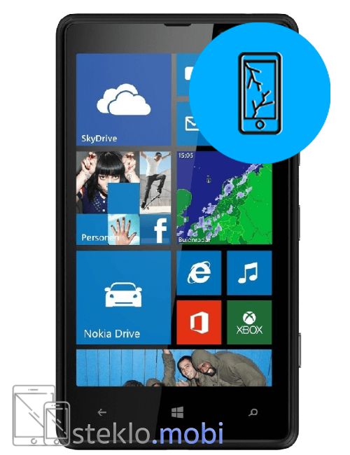 Nokia Lumia 820 Popravilo počenega stekla