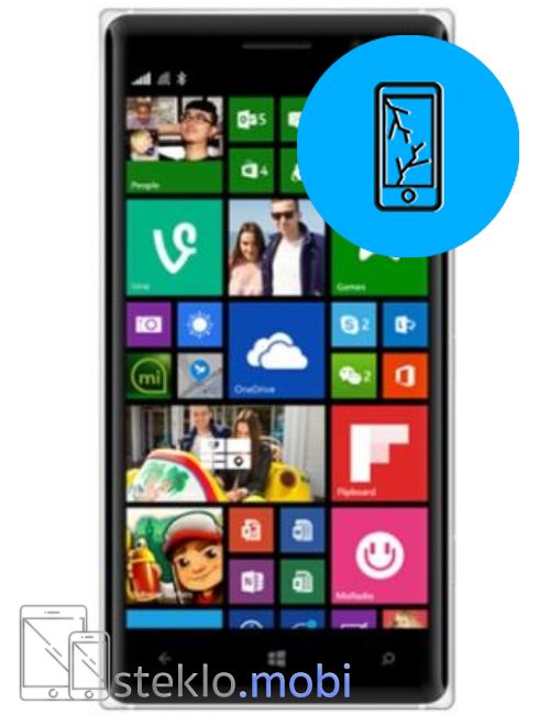 Nokia Lumia 830 Popravilo počenega stekla in LCD