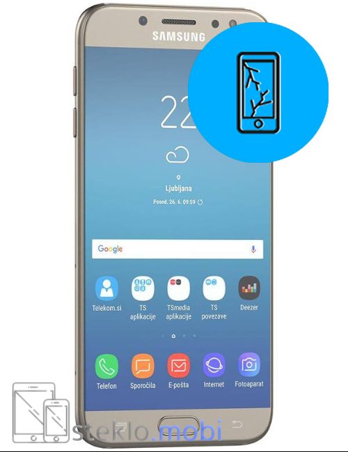 Samsung Galaxy J7 Popravilo počenega stekla