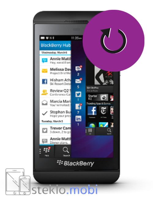 Blackberry Z10 Povrnitev izbrisanih podatkov