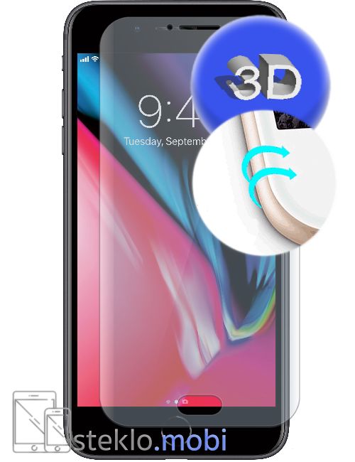 Apple iPhone 8 Plus Zaščitno steklo 3D
