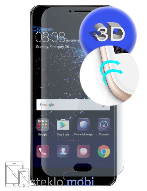 Huawei P10 Zaščitno steklo 3D
