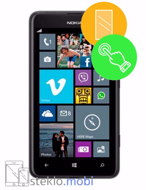 Nokia Lumia 620 Popravilo stekla in touch-a