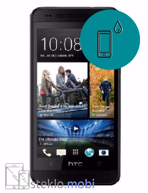 HTC One Mini Stik s tekočino