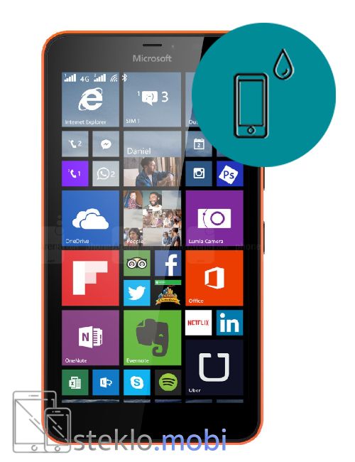 Nokia Lumia 640 Stik s tekočino