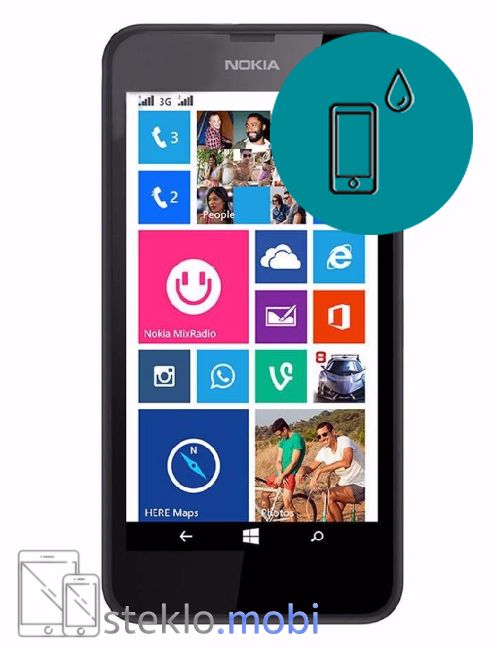 Nokia Lumia 630 Stik s tekočino